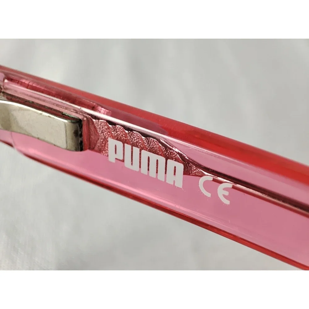 Puma Junior PJ0003O 003 Grey Pink Eyeglass Frames 48-15-125 Kids Girls